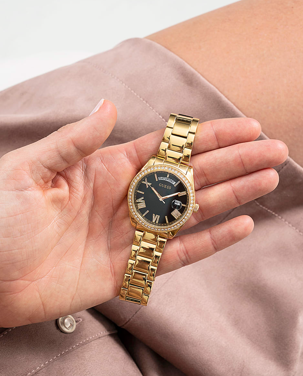 Guess Luna Ladies Gold Watch - GW0307L2