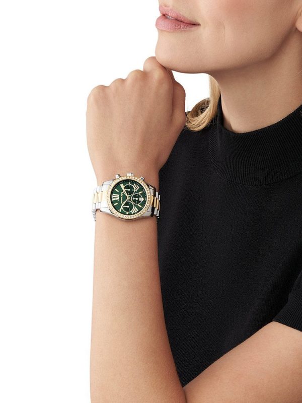 Michael Kors Lexington Femme Chronographe en Acier MK7303