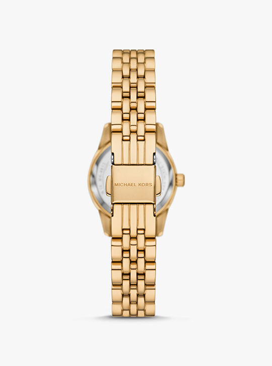 Michael Kors Petite Lexington Pavé Gold-Tone Watch - MK4813