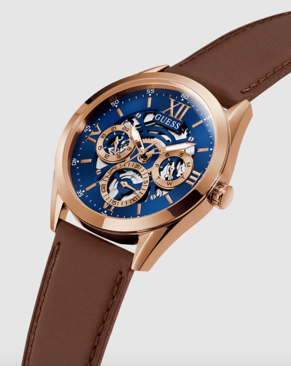 Guess Tailor Brown Leather Watch