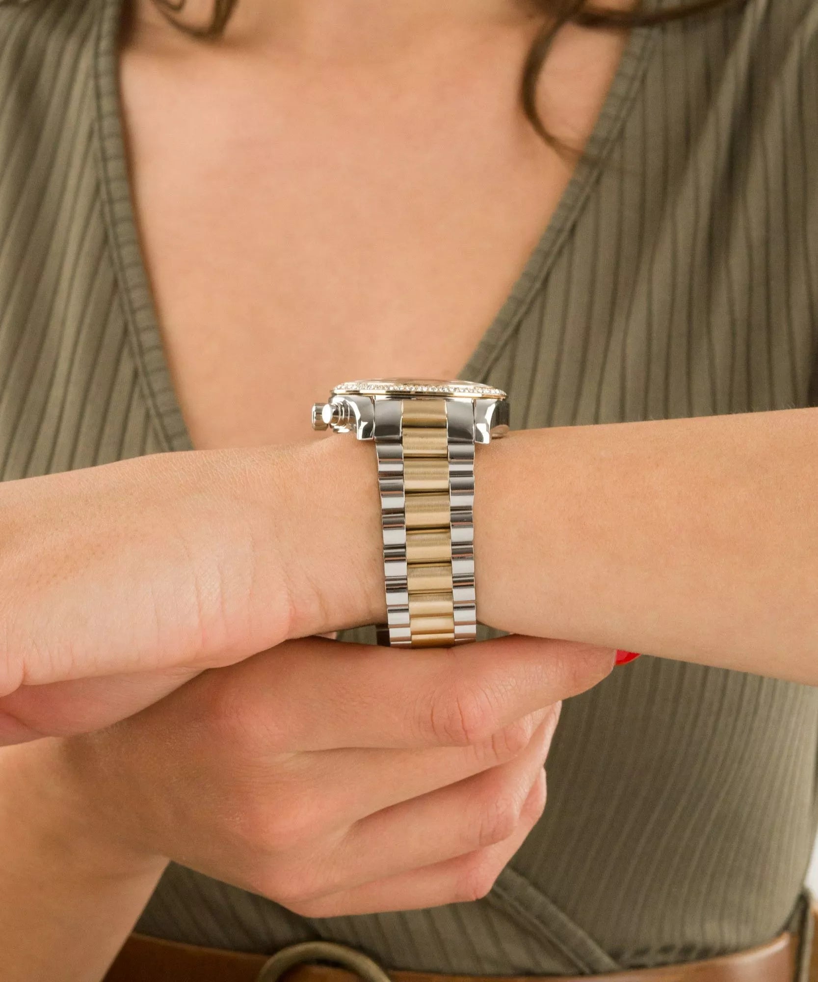 Michael Kors Lexington Femme Chronographe en Acier MK7303